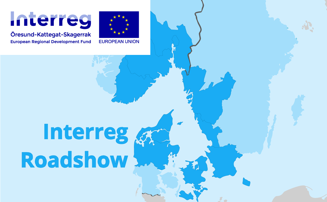 Interreg Roadshow, karta över programmets geografi